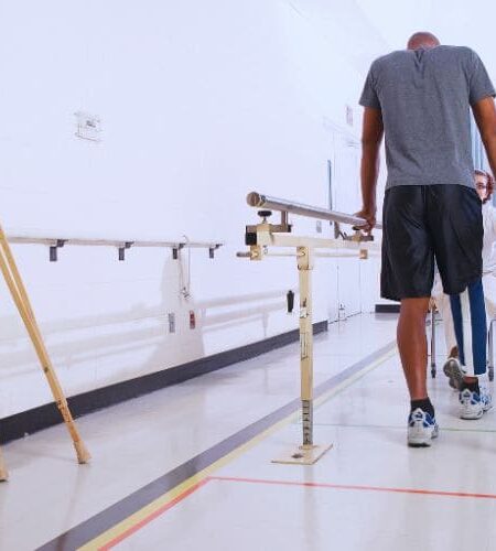 Rehabilitation exercises for single crutch users